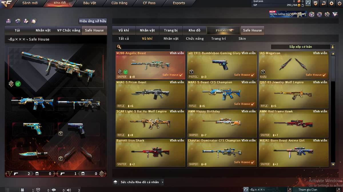 shop acc cf uy tin gia re